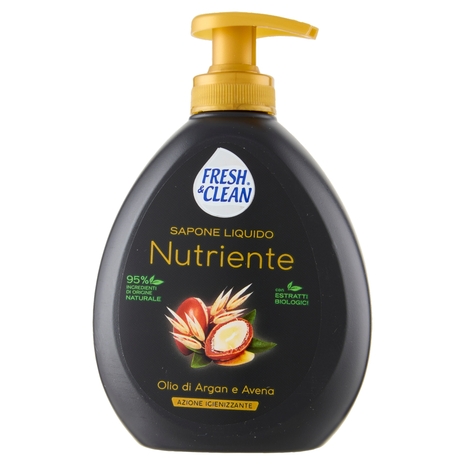 Fresh & Clean Sapone Liquido Nutriente Olio di Argan e Avena 300 ml